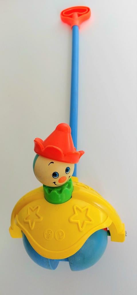 Fisher Price 758 Bâton Clown Push along Vintage, Enlèvement ou Envoi