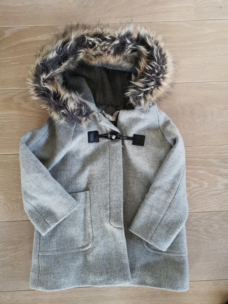 Winterjas meisjes Zara maat 6 jaar met bont, Ophalen, Gebruikt, Meisje, Zara Girls