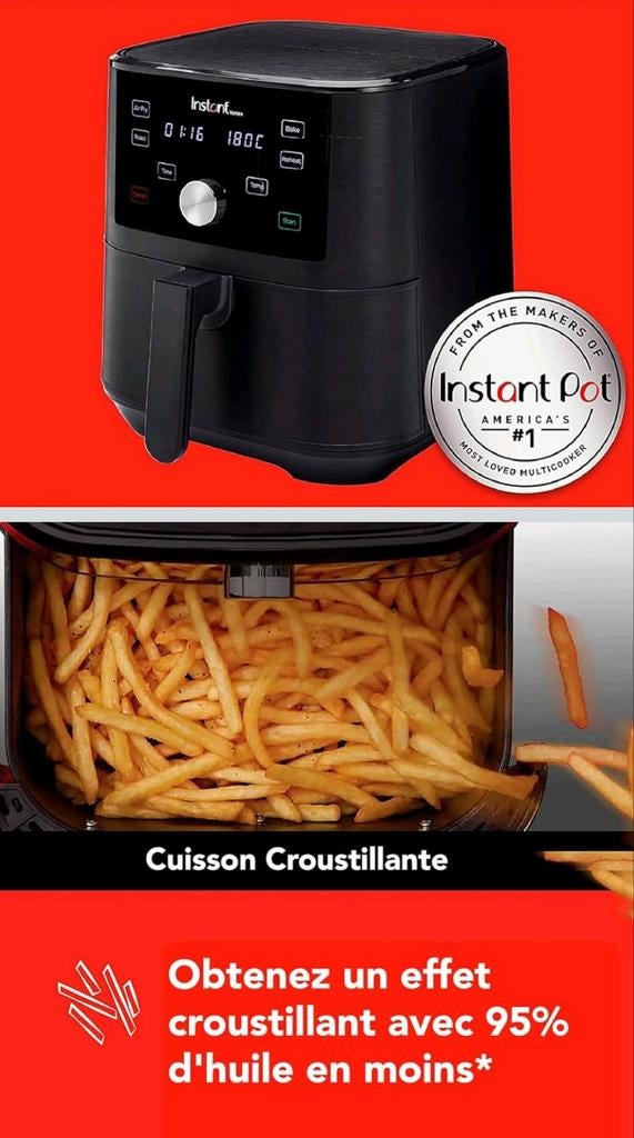 💫 neuf ⭐️ friteuse airfryer 4 en 1 Vortex 6 Plus d'Instant, Enlèvement, Neuf