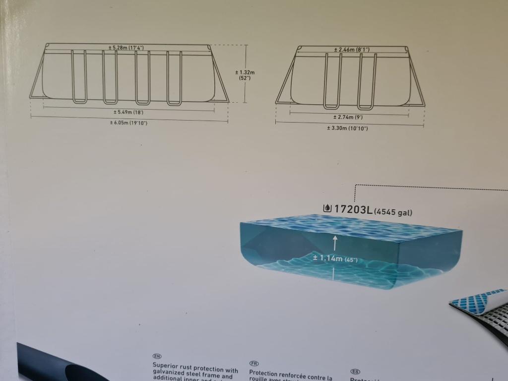 Zwembad met zandfilter, Gebruikt, 300 cm of meer, Rechthoekig, Ophalen