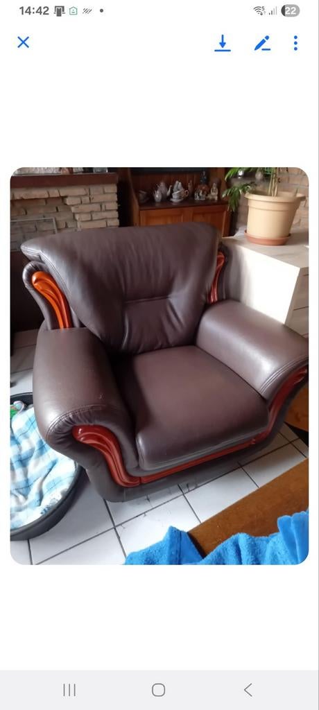 Fauteuil extra large (1 légère griffe sur l accoudoir droit, Maison & Meubles, Fauteuils, Enlèvement