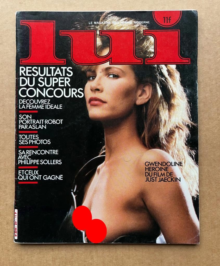 LUI vintage magazine - nr. 241 - 1984 - ASLAN dubbele pagina, Verzenden