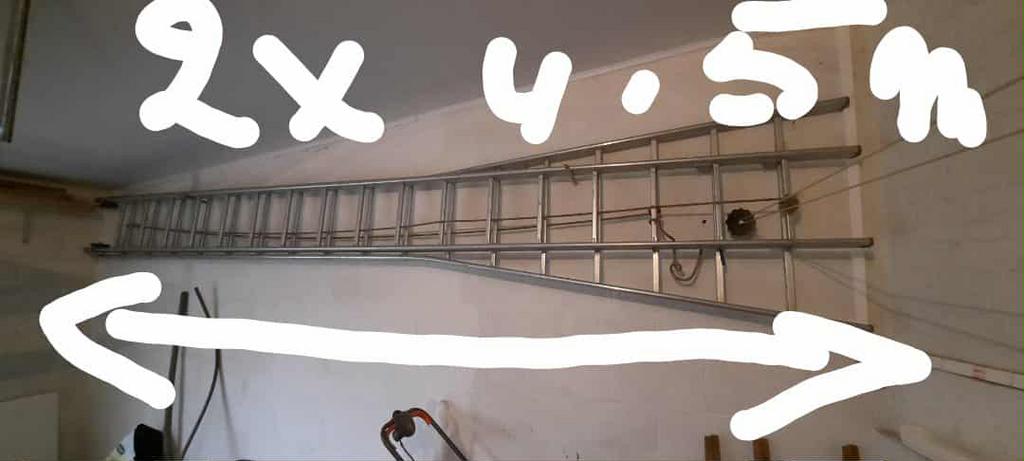 Grande échelle aluminium, Doe-het-zelf en Bouw, Ladders en Trappen, Ophalen, Ladder