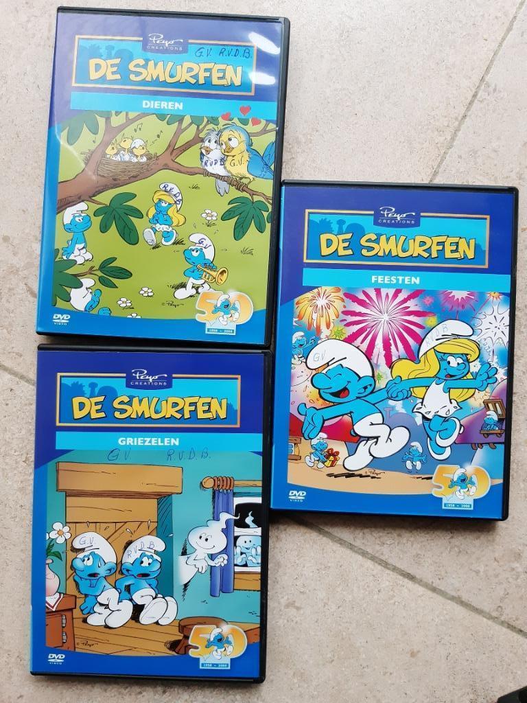 3x Dvd De Smurfen, Gebruikt, Tekenfilm, Alle leeftijden, Overige soorten