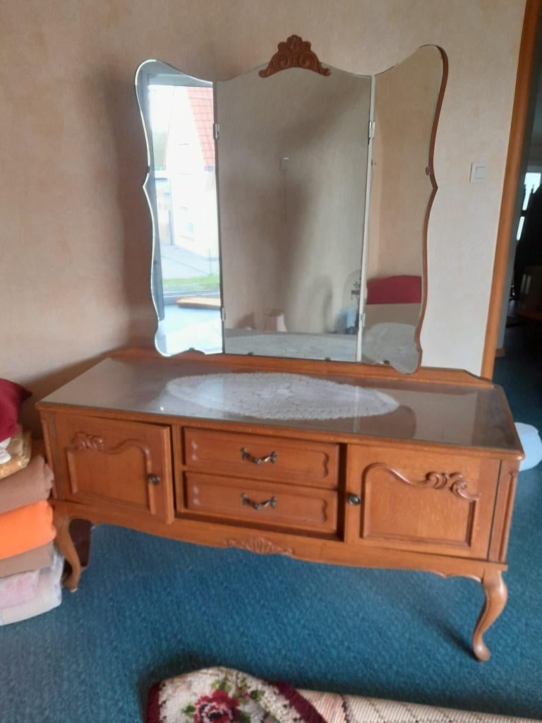 kaptafel, Huis en Inrichting, Tafels | Kaptafels, Ophalen, Gebruikt, Hout