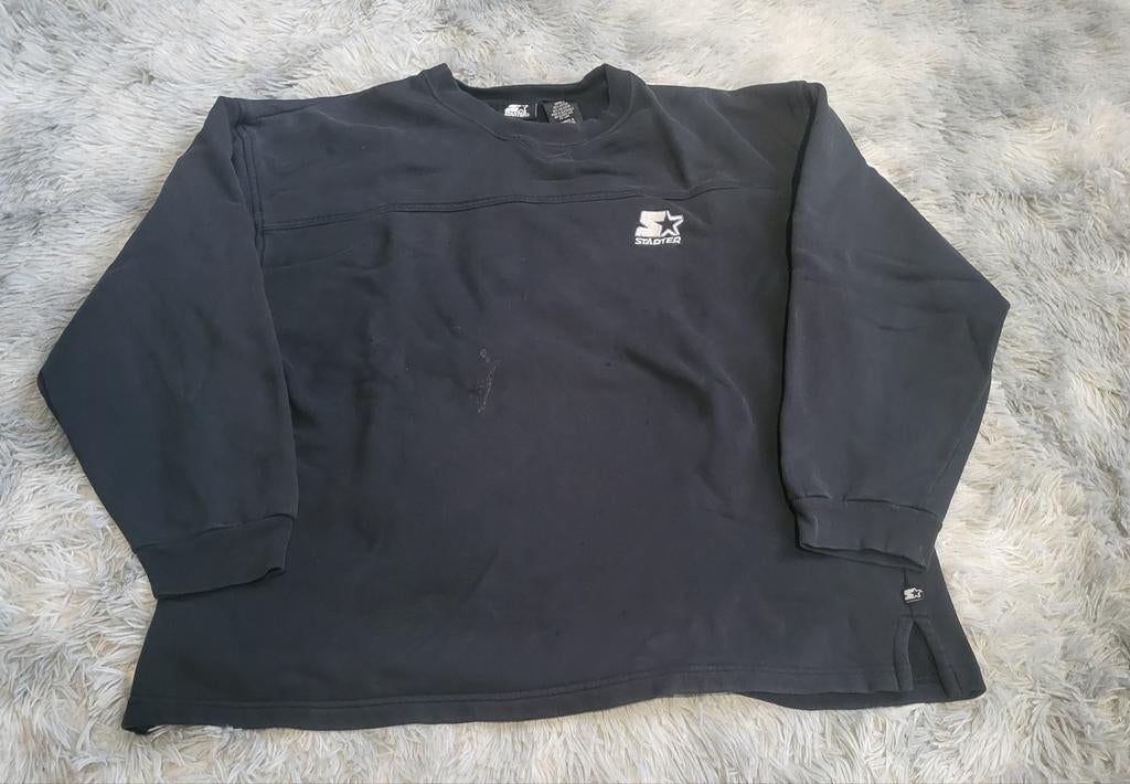 Vintage zwart sweatshirt voor beginners — Maat L — Streetwea, Maat 52/54 (L), Zwart, Ophalen of Verzenden, Gedragen