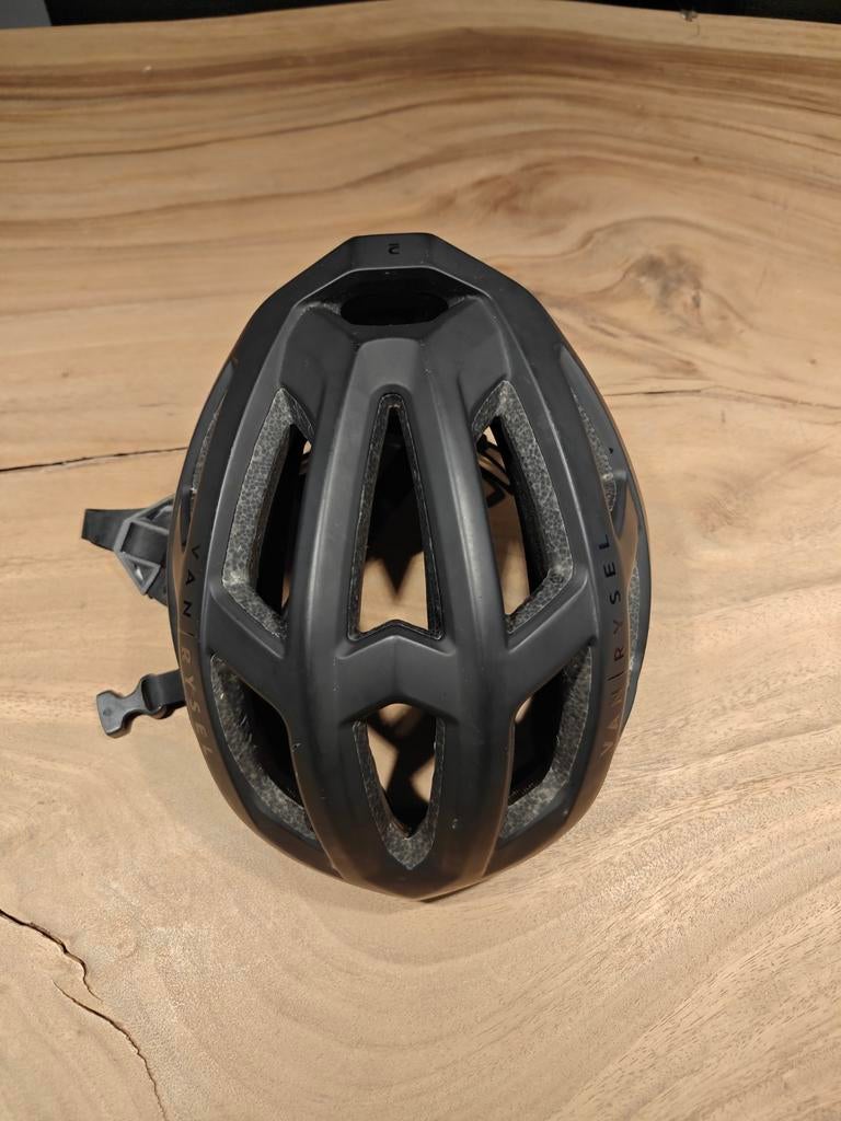 Zwarte fietshelm Van Rysel, Fietsen en Brommers, Ophalen of Verzenden, Zo goed als nieuw, Heer of Dame, Van Rysel
