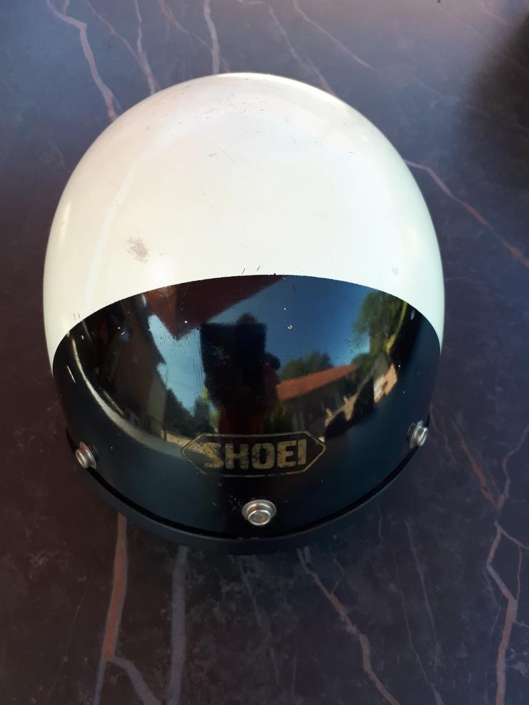 Casque moto Shoei années 80 rétro, Enlèvement ou Envoi, Comme neuf, Large