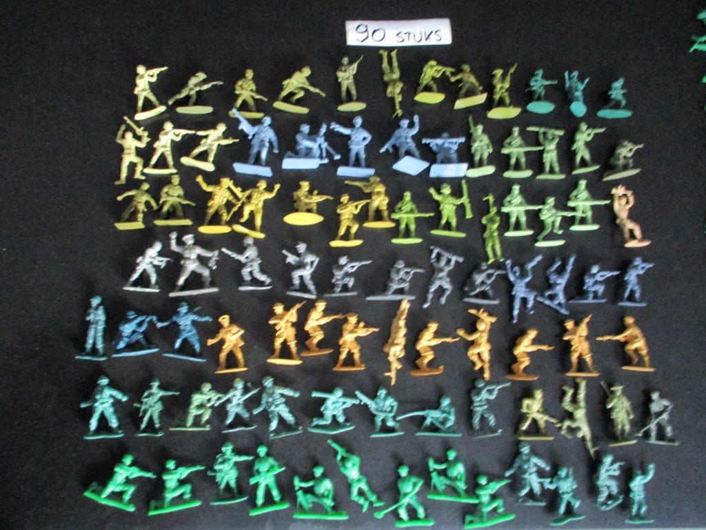 leger mannetjes army , landmacht 90 stuk speelgoedjes, Ophalen of Verzenden