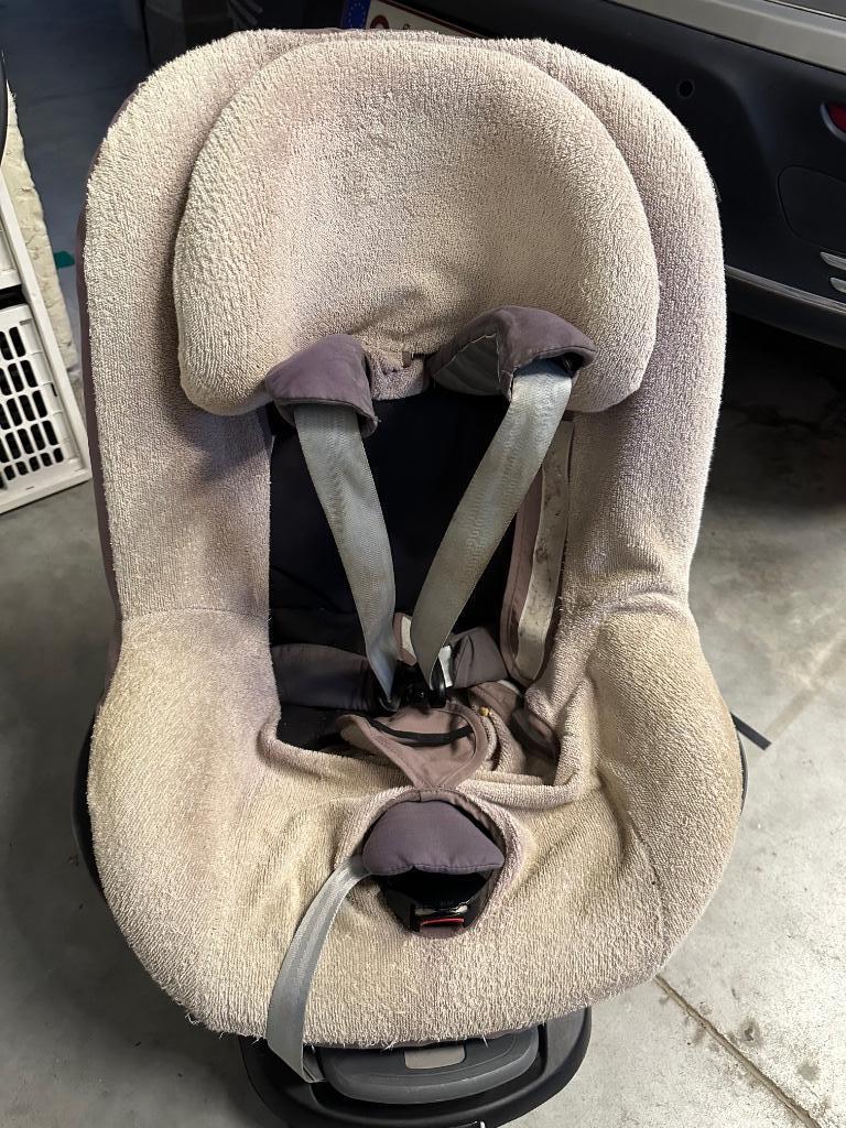 Maxi-cosi autostoel pearl met familyfix, Ophalen, Verstelbare rugleuning, Gebruikt, 9 t/m 18 kg