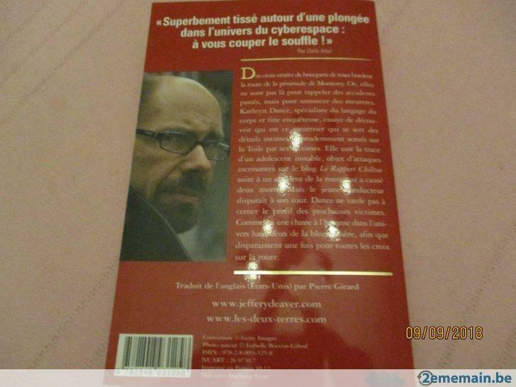 livre "des croix sur la route". jeffery deaver., Ophalen of Verzenden, Nieuw