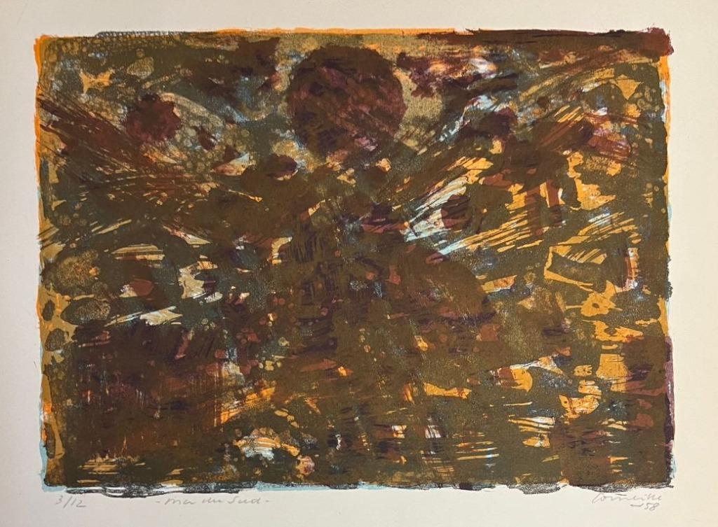 Corneille - Lithographie - Mer du sud - 1958, Antiquités & Art, Enlèvement ou Envoi