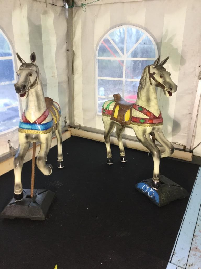 Salon du cheval, manège à chevaux, collection de chariots gi, Enlèvement ou Envoi, Comme neuf