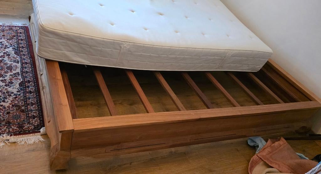 Bed 160cm breed, Huis en Inrichting, Slaapkamer | Bedden, Ophalen, Tweepersoons, Zo goed als nieuw, 200 cm