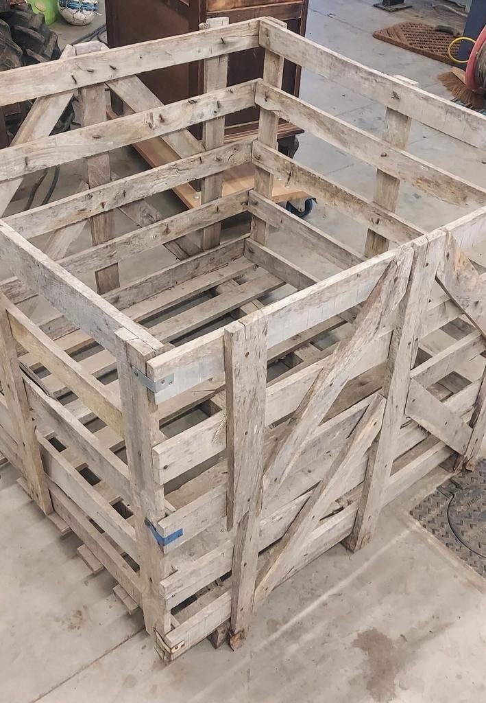 Houten krat / box, Ophalen, Zo goed als nieuw, Krat