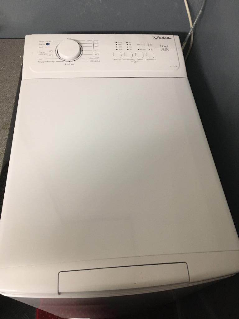 machine à laver marque Vedette, 1200 à 1600 tours, 6 à 8 kg, Comme neuf, Enlèvement