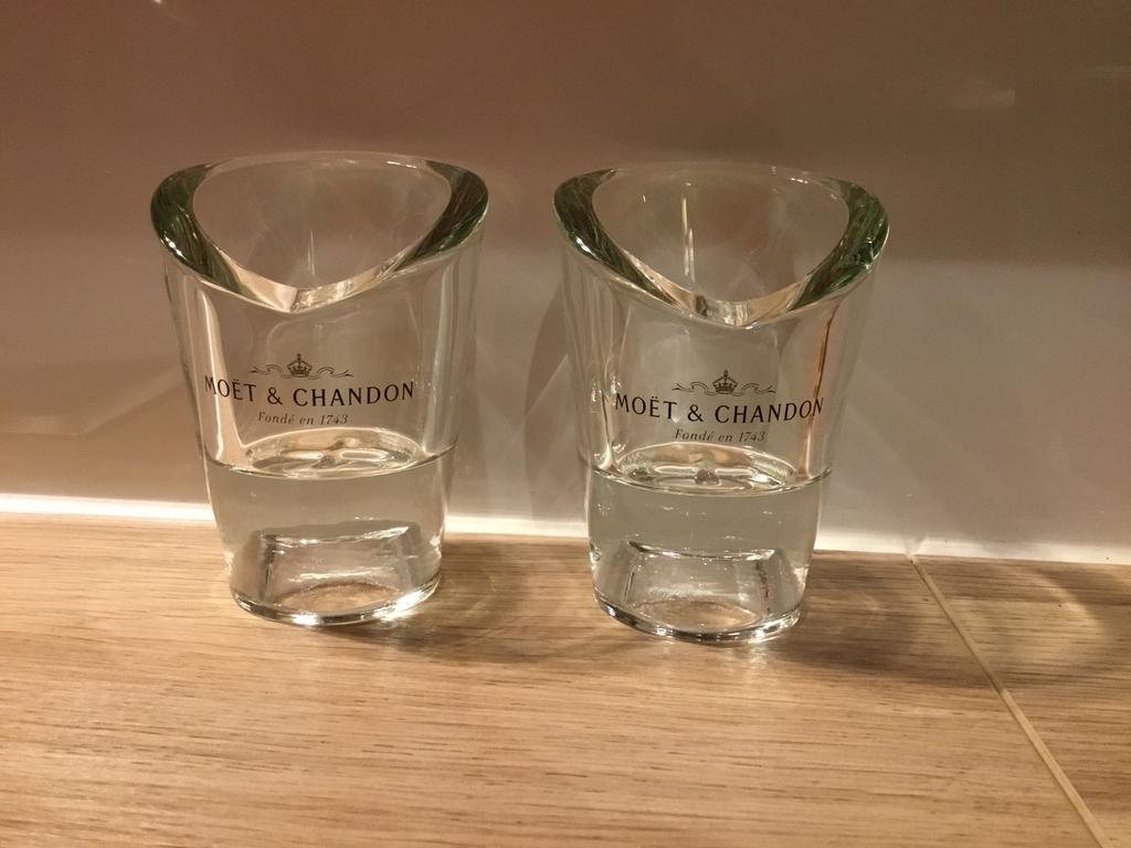 Moët & Chandon theelichthouders, Ophalen of Verzenden, Gebruikt, Gebruiksvoorwerp