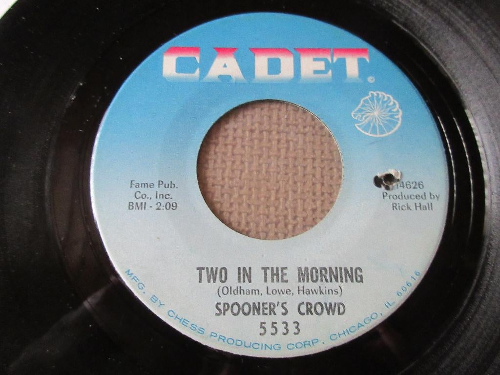 Spooner's Crowd - Two In the Morning / I'll Be Your Baby, Gebruikt, 7 inch, Single, Ophalen of Verzenden