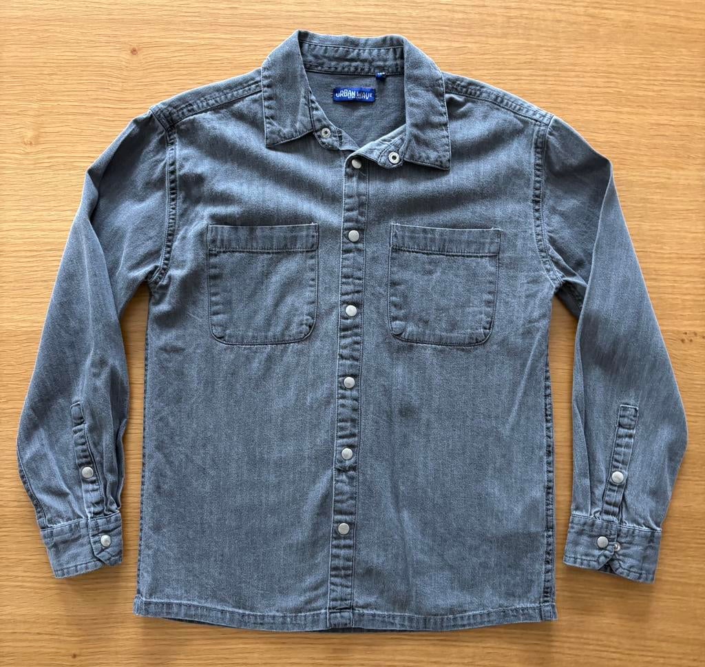 Chemise grise aspect jeans délavé - 11 ans - 6€, Garçon, Enlèvement ou Envoi, Urban Wave, Comme neuf
