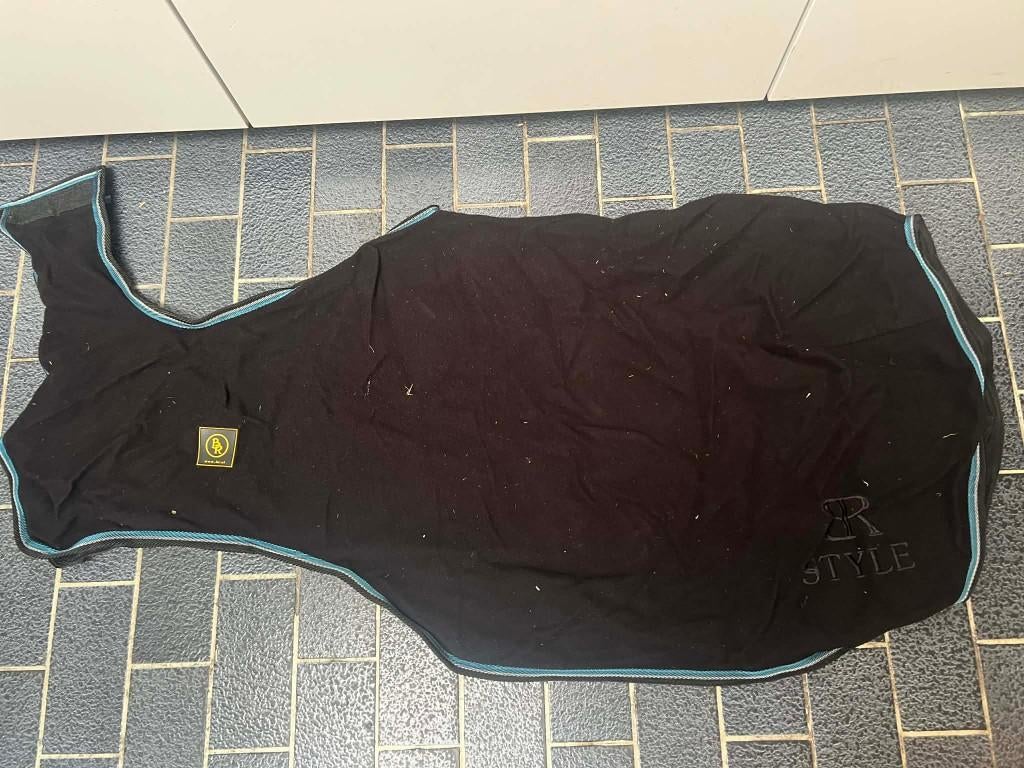 uitrijdeken BR in zwart ponymaat 125cm, Ophalen, Zo goed als nieuw, Deken