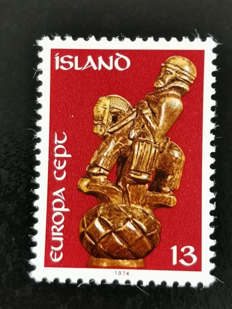 Ijsland 1974 - Europa CEPT - beeldhouwkunst  **, Ophalen of Verzenden, IJsland, Postfris