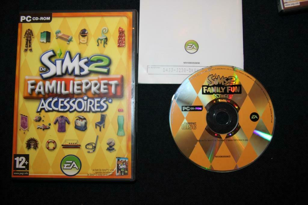 Sims 2 voor PC: Familiepret - accessoires, 1 speler, Ophalen of Verzenden, Zo goed als nieuw, Eén computer