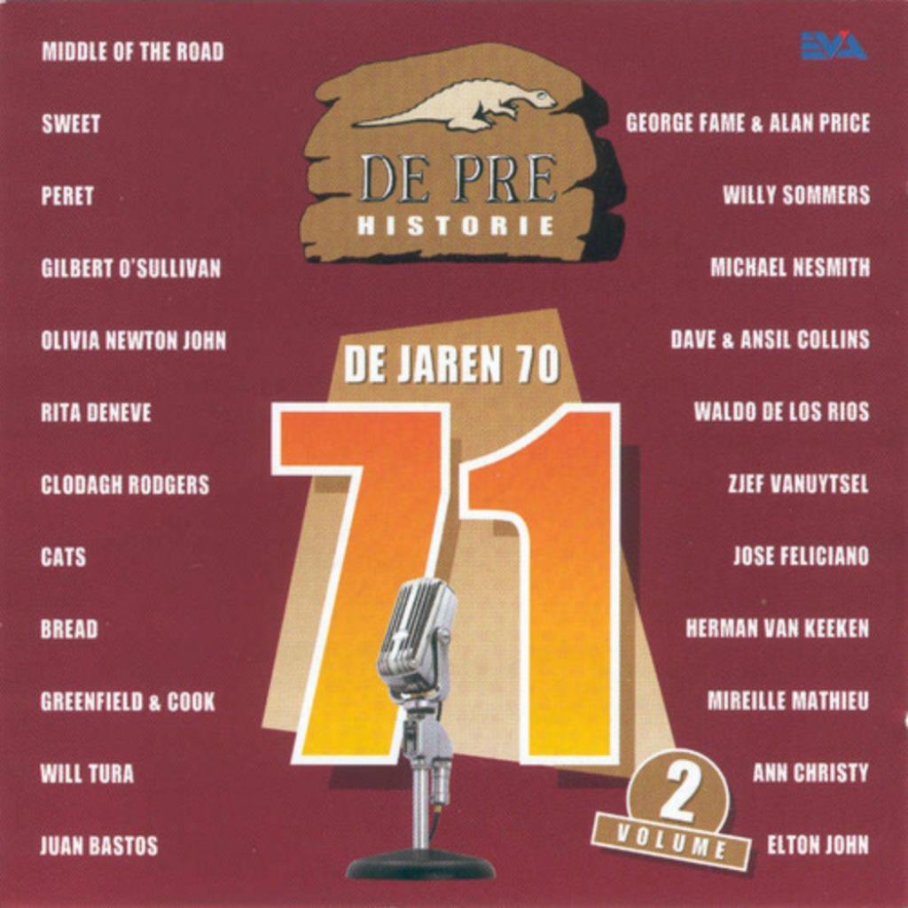 1888 - DE PRE HISTORIE - DE JAREN 70 - '71 VOL.2 - NIEUW, Cd's en Dvd's, Verzenden, Nieuw in verpakking, Pop