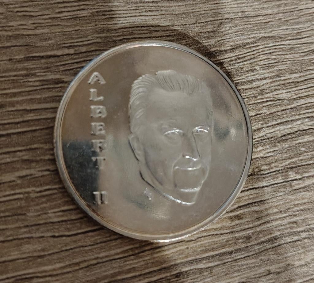 piece de 250 fr 50 ans du BENELUX Albert 2, Enlèvement ou Envoi, Argent, Monnaie en vrac, Argent
