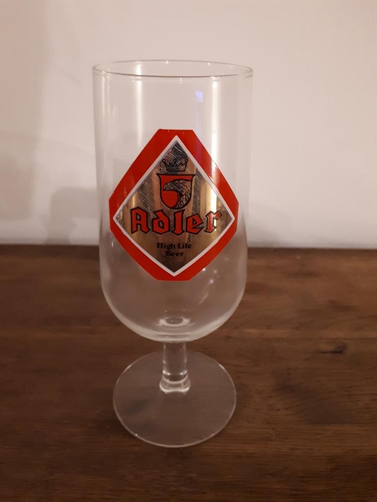 Adler High Life Beer glas, Ophalen of Verzenden, Zo goed als nieuw