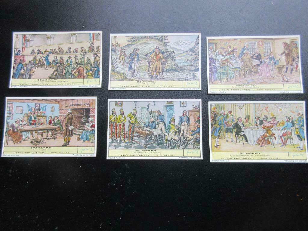 Liebig prentjes "Brillat-Savarin", Verzamelen, Ophalen of Verzenden, Zo goed als nieuw, 1940 tot 1960, Prent