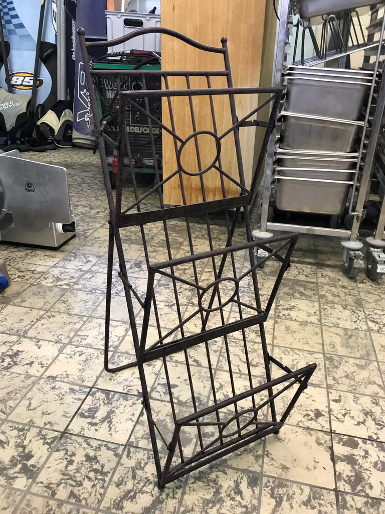 Nouveau porte-revues en fer forgé à 3 compartiments - 90 cm, Enlèvement ou Envoi, Neuf