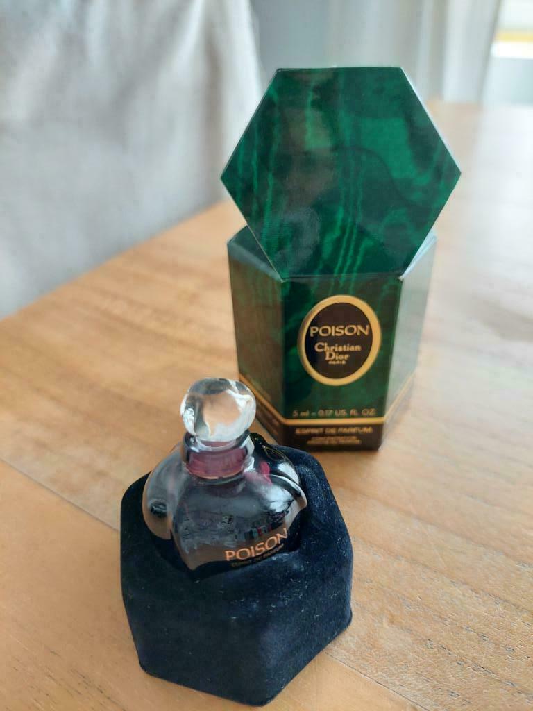 Christian Dior Poison miniatuur geest van parfum 5ml, Ophalen of Verzenden, Zo goed als nieuw, Miniatuur, Gevuld