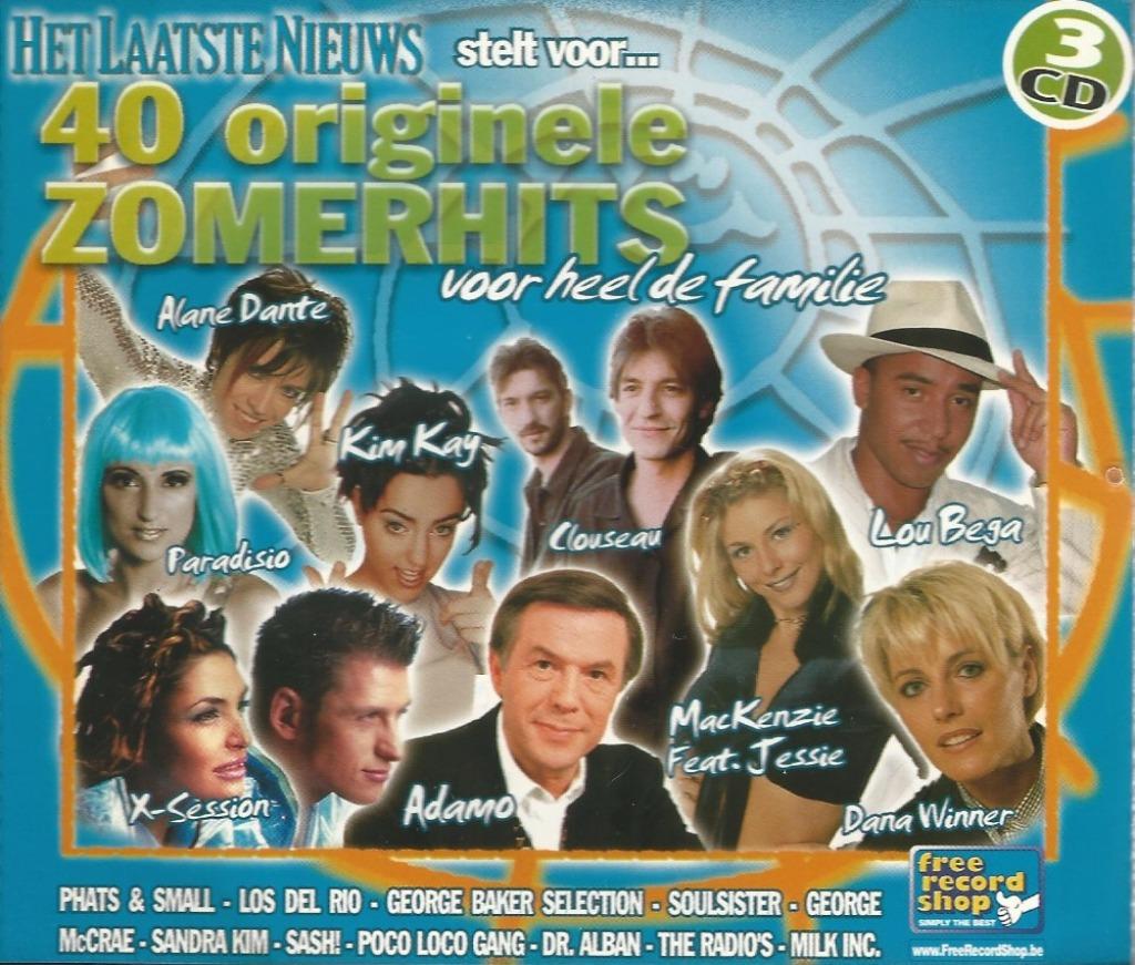 3CD-BOX * HET LAATSTE NIEUWS - 40 ORIGINELE ZOMER HITS, Ophalen of Verzenden, Zo goed als nieuw