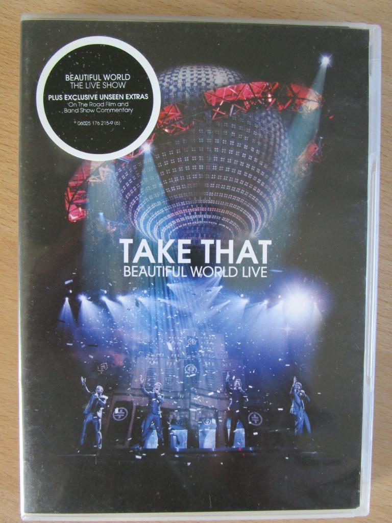 TAKE THAT : BEAUTIFUL WORLD LIVE == 2 LIVE DVD'S + POSTER, Alle leeftijden, Ophalen of Verzenden, Zo goed als nieuw, Muziek en Concerten