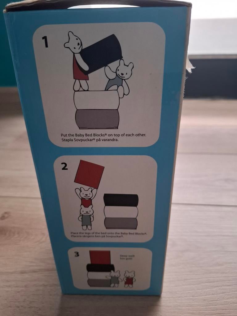 Bed blocks babybed, Kinderen en Baby's, Ophalen of Verzenden, Zo goed als nieuw