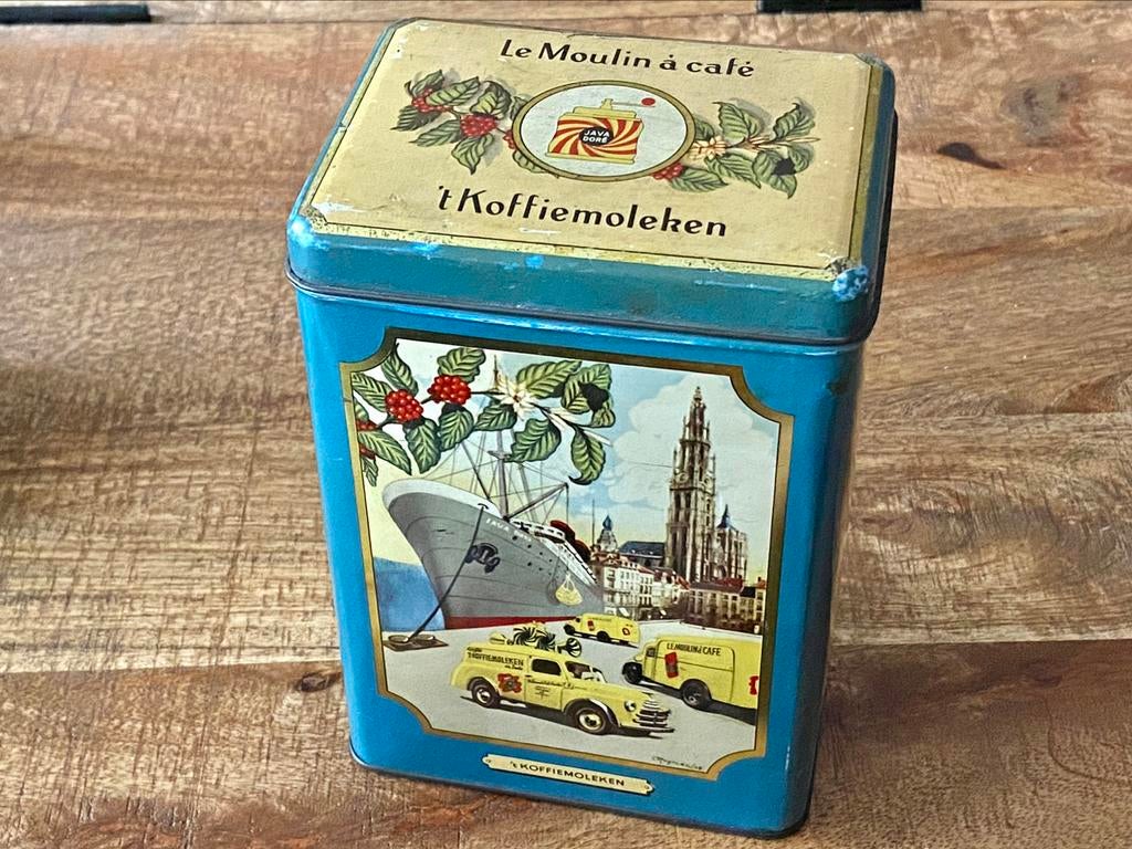 Blik - ‘t Koffiemoleken 🫖☕️, Verzamelen, Ophalen of Verzenden, Gebruikt, Koffie, Overige merken