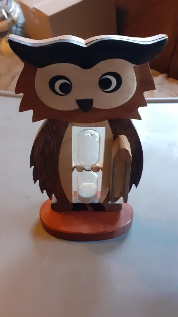 Sablier hibou en bois 2 minutes, Ophalen of Verzenden, Nieuw