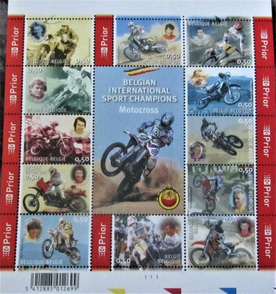 POSTZEGELS BELGIË- MOTORCROSS **  BL. 117, Ophalen of Verzenden, Postfris, Sport