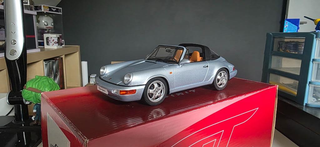 Porsche 911 964 Carrera 4 Targa 1/18 Gt-Spirit, Hobby en Vrije tijd, Ophalen of Verzenden, Zo goed als nieuw, Auto, Overige merken