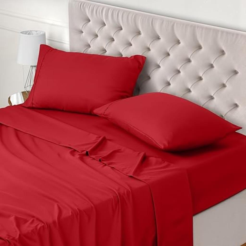 Utopia Bedding | 180 x 200 | Beddengoed | rood | Nieuw