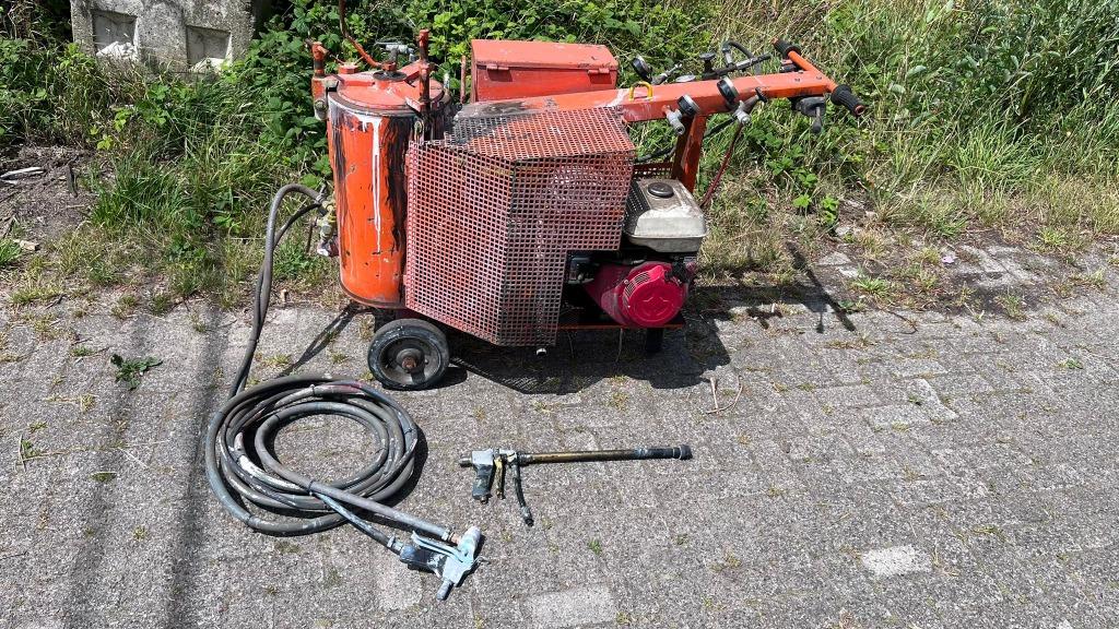 Wolters Verfspuitmachine, Wegmarkering  Belijning, Doe-het-zelf en Bouw, Ophalen, Gebruikt, Verfspuit of Verfpomp
