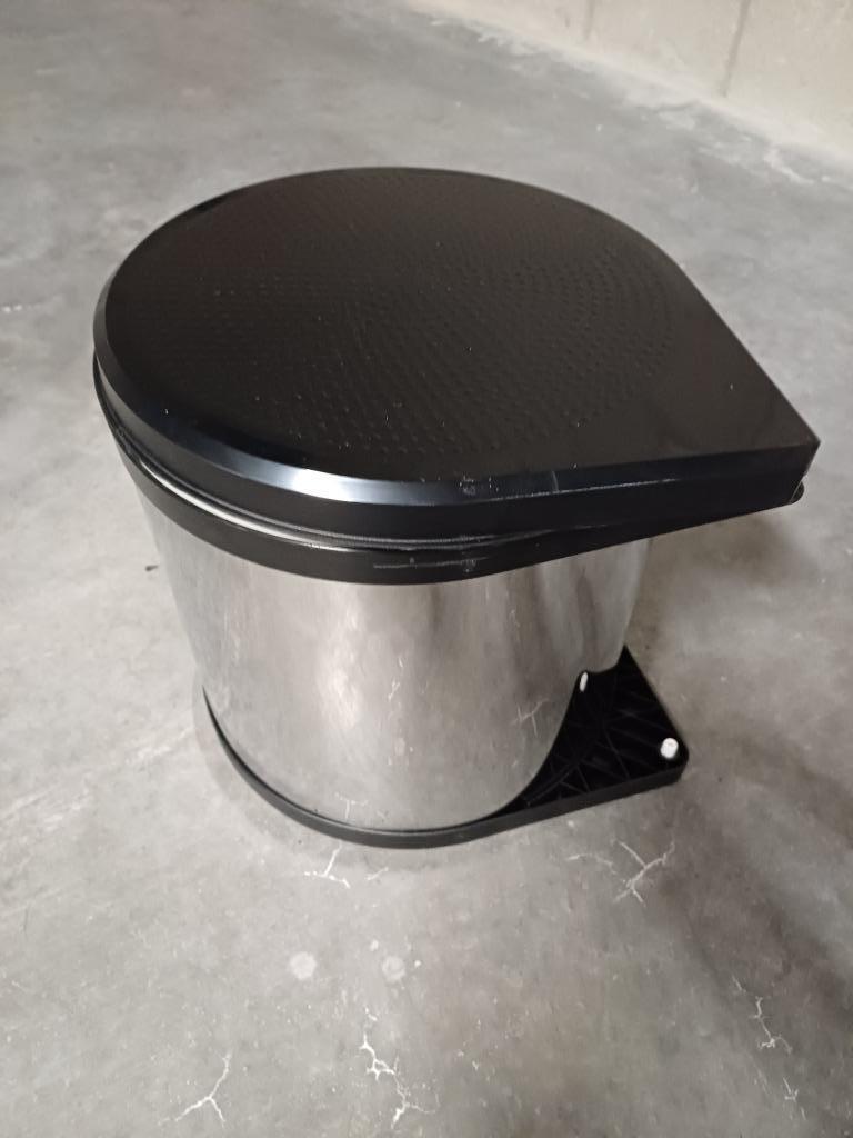 Inbouw keukenvuilnisbak in Inox, Huis en Inrichting, Keuken | Keukenelementen, Ophalen, Zo goed als nieuw, Minder dan 100 cm