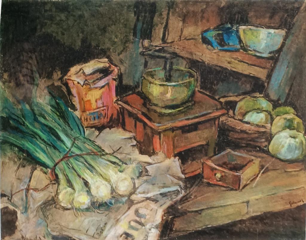 Roger Gobron (1899-1985): Stilleven (74 x 64 cm), Antiquités & Art, Art | Peinture | Classique, Enlèvement ou Envoi