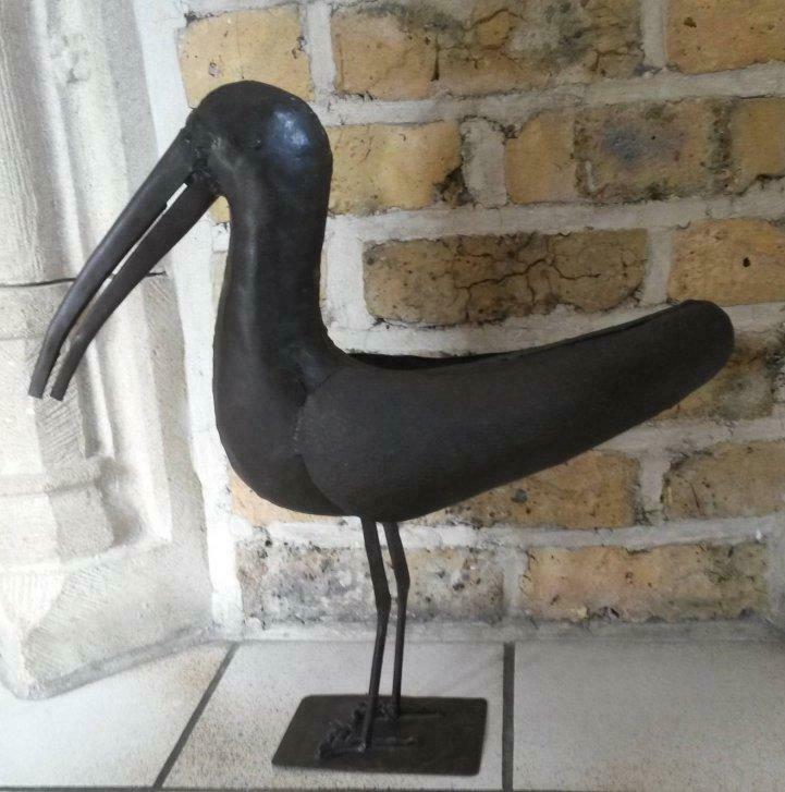 vogel in metaal, Tuin en Terras, Ophalen of Verzenden, Zo goed als nieuw