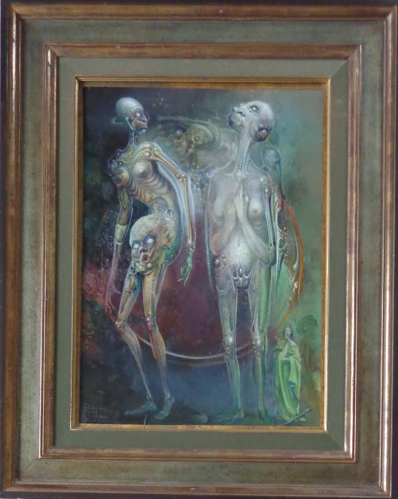 ROGER VAN BELLEGHEM / KOPPEL ALIENS / OLIEVERF / 73x58cm KAD, Enlèvement
