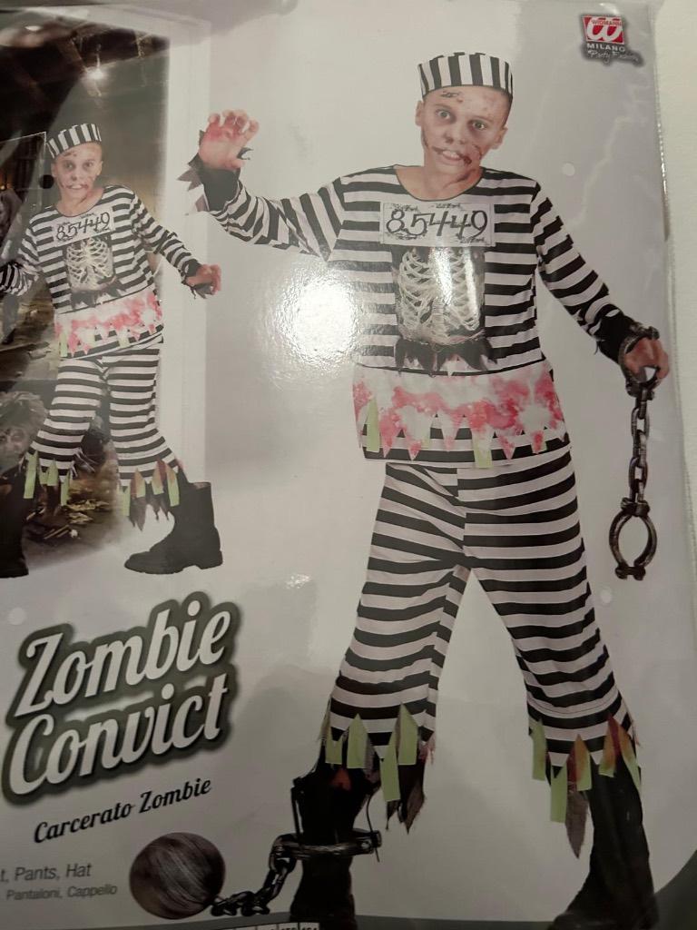 Zombie pak, Kinderen en Baby's, Carnavalskleding en Verkleedspullen, Ophalen, Zo goed als nieuw, 158 t/m 164, Jongen of Meisje