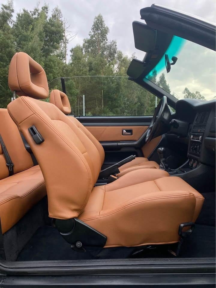 Volledig cognackleurige lederen hoezen Audi 80 cabriolet, Auto diversen, Tuning en Styling, Ophalen