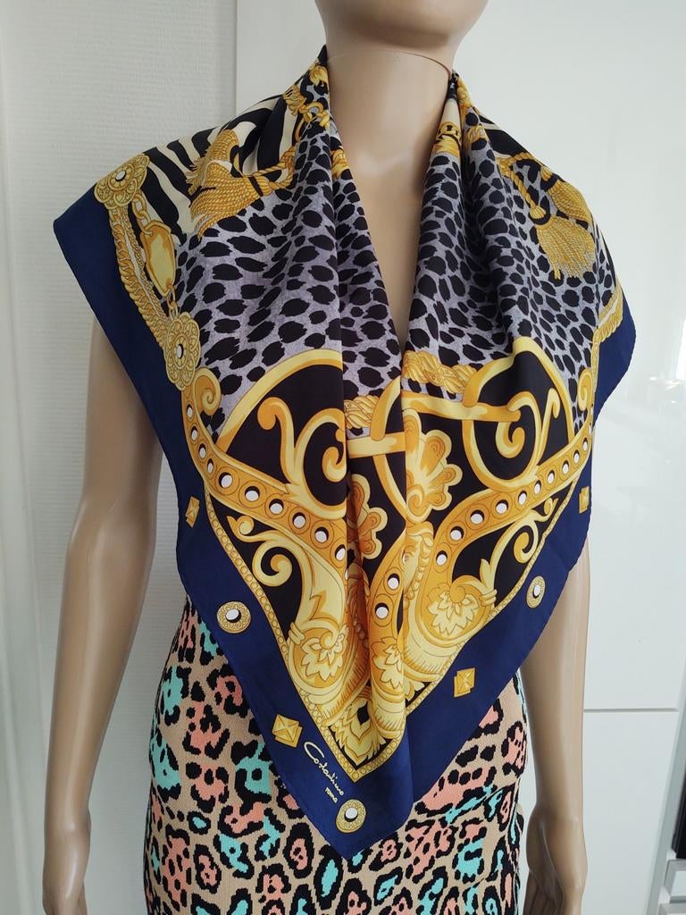 Costantino Roma vintage sjaal., Kleding | Dames, Maat 46/48 (XL) of groter, Ophalen of Verzenden, Sjaal, Gedragen