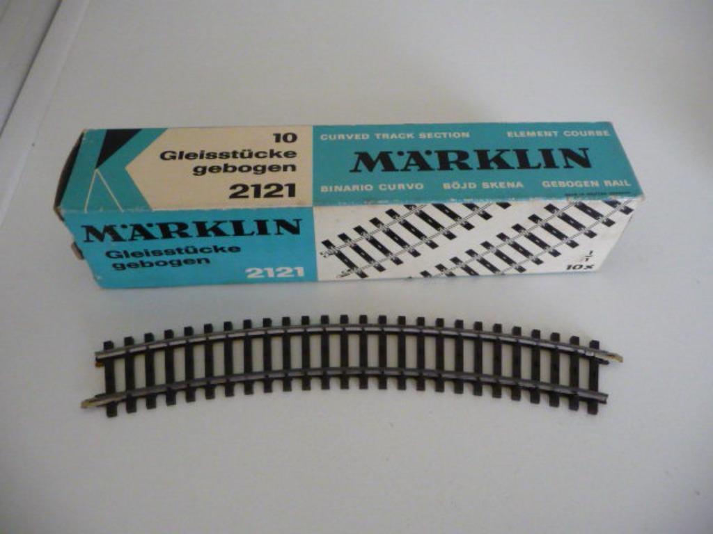 2121 MARKLIN HO 10 x Gebogen rail 1/1 360, Wisselstroom, Nieuw, Rails, Ophalen of Verzenden