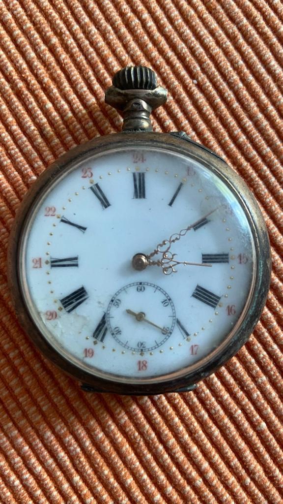 Oude zakhorloges Remontoir, Handtassen en Accessoires, Horloges | Antiek, Ophalen of Verzenden, Zakhorloge, Overige merken